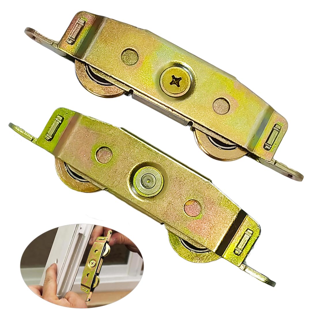 Sliding door roller replacement