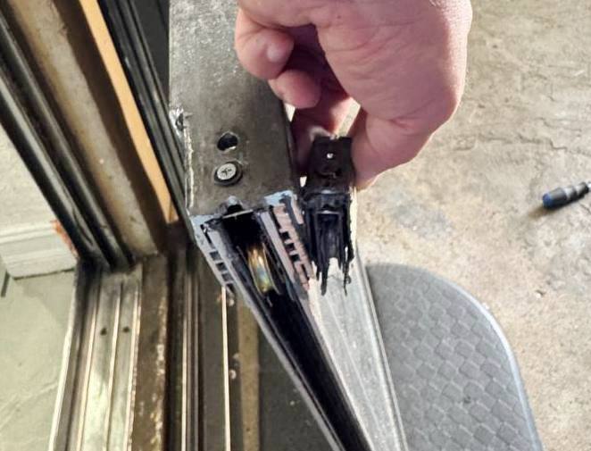 New stainless steel roller being installed into clean housing